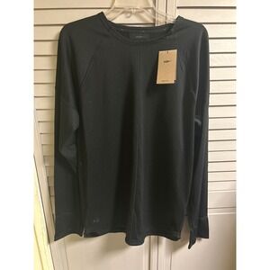 Nike Yoga Dri-FIT Long Sleeve Top Athletic Activewear Black Men's L